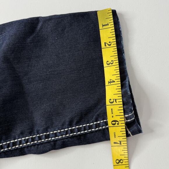 Silver Jeans Tuesday Skinny Crop Womens 27 Dark Wash Embroidered Stretch Denim - Picture 13 of 14